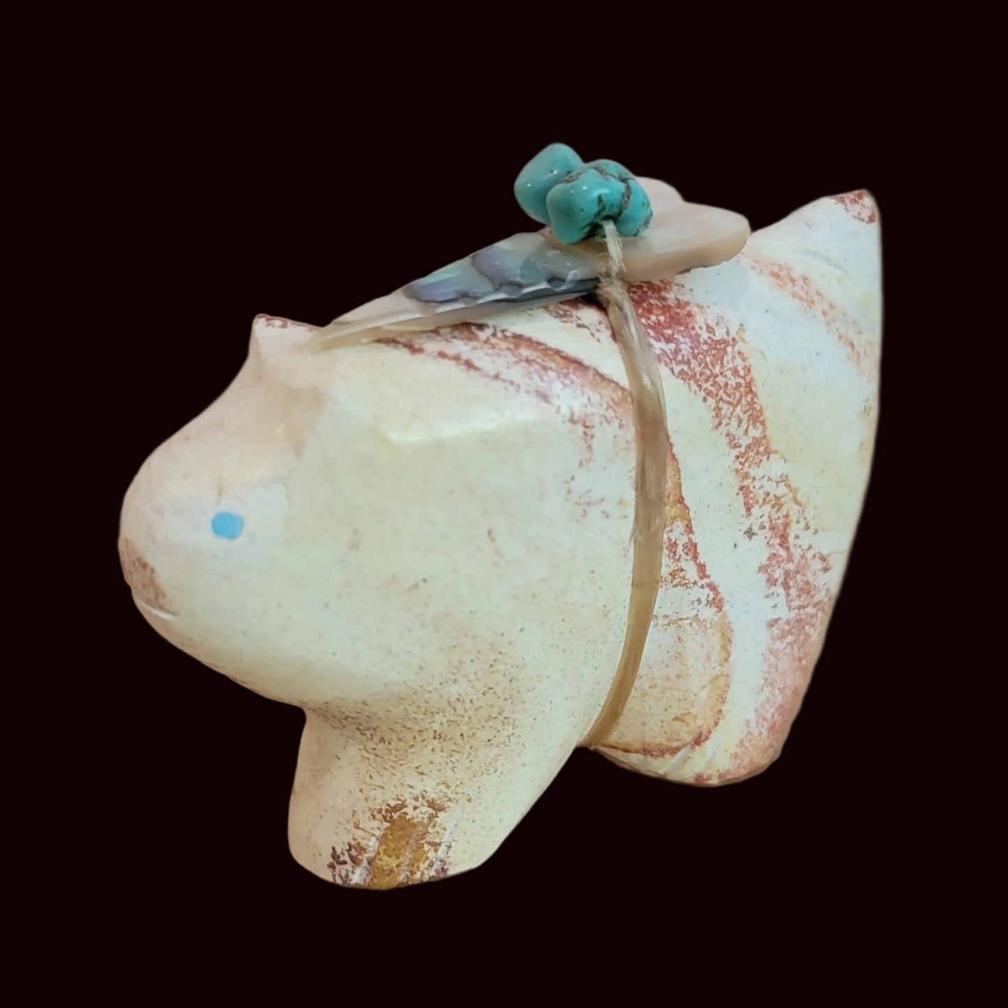 Sandstone Clairvoyant Bobcat Zuni Fetish