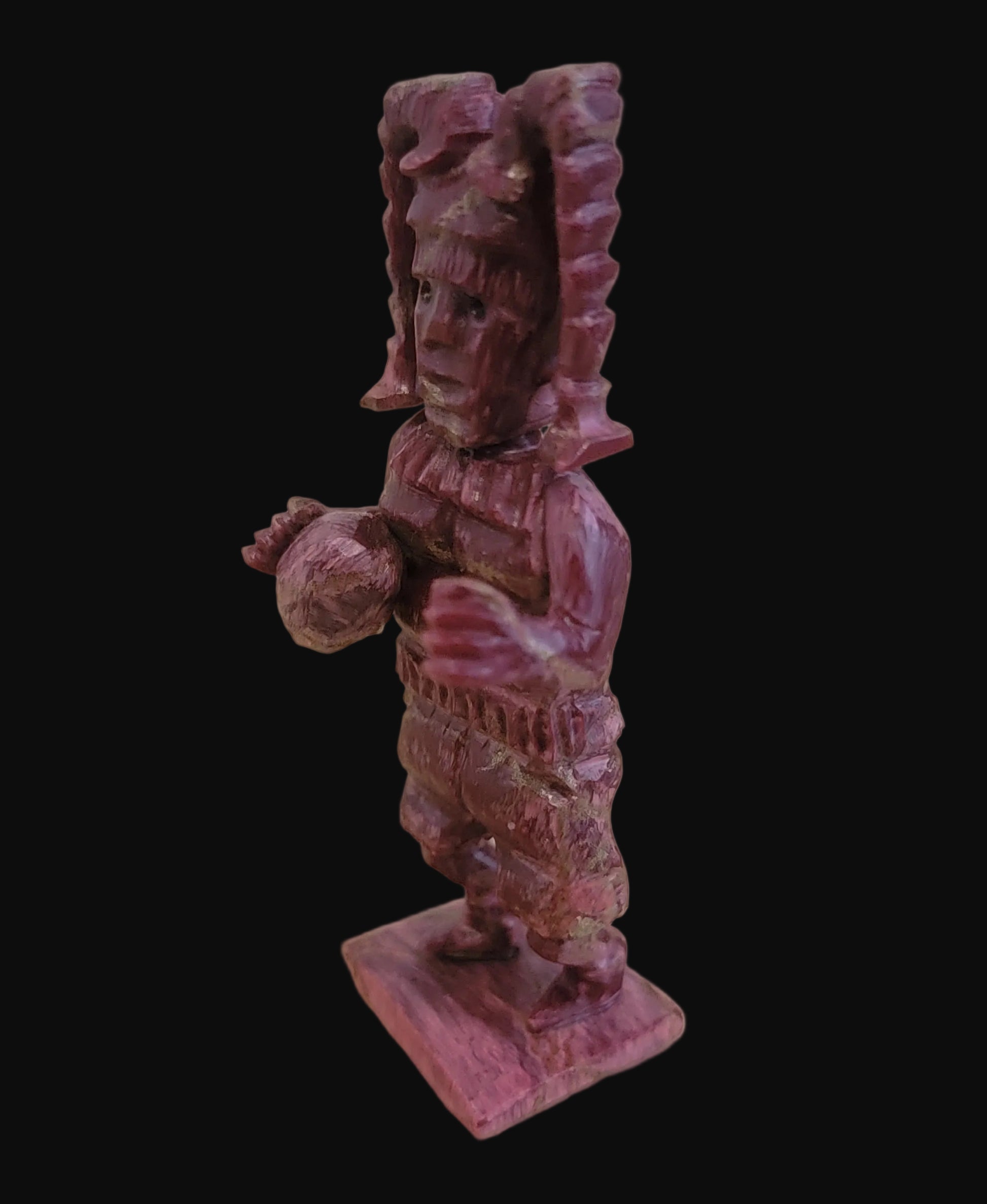 Bamboo Coral Hano Clown Zuni Fetish/ Kachina
