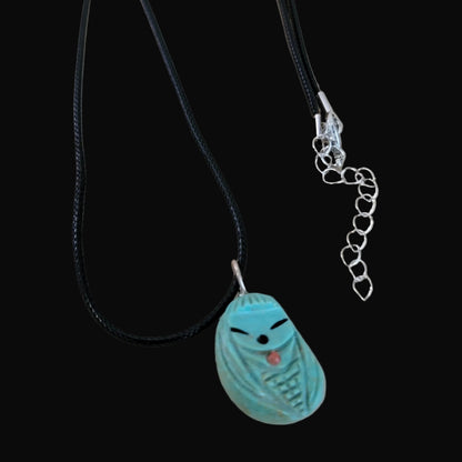 Turquoise Zuni Maiden Double Sided Pendant Zuni Fetish Necklace