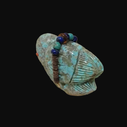 Beautiful Turquoise Messenger Bird Zuni Fetish