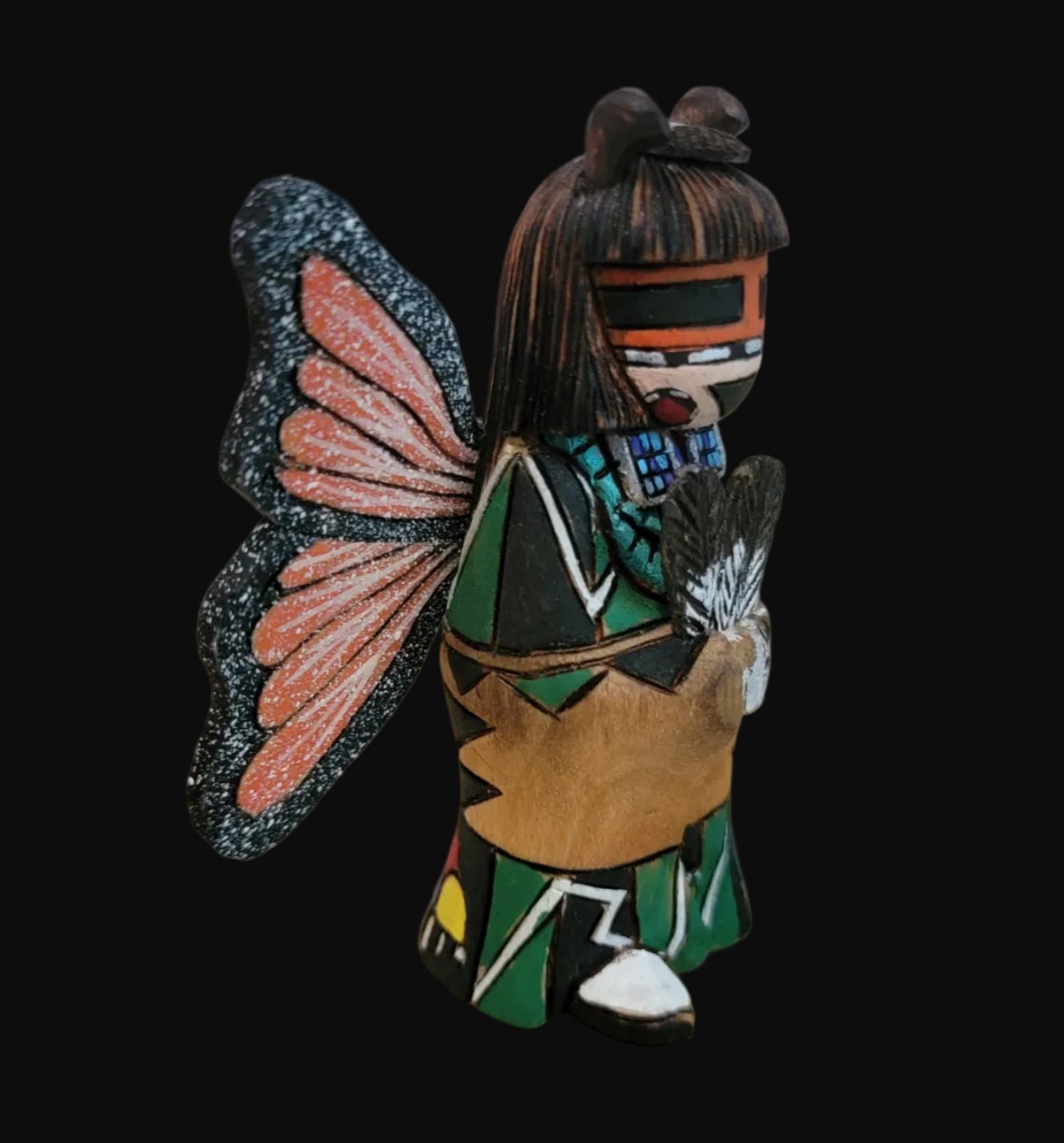Hopi Cottonwood Root Butterfly Maiden Kachina/ Folk Art/ Zuni Fetish