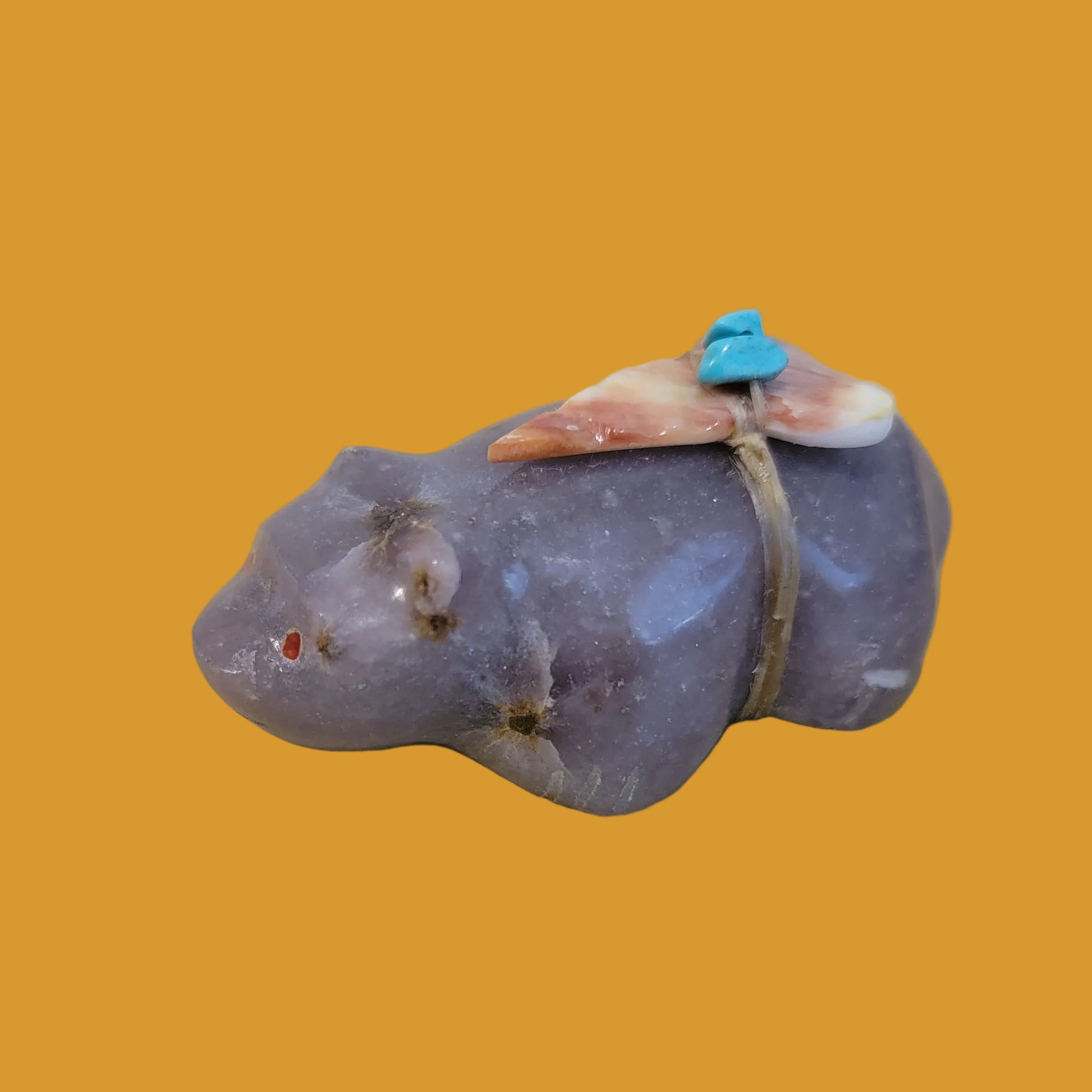 Fluorite Badger Zuni Fetish
