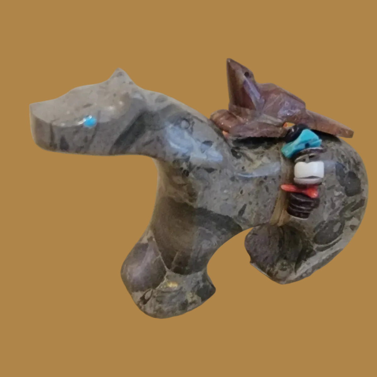 Rearing Back Fancy Heratlined Horse w/Messenger Bird Pack