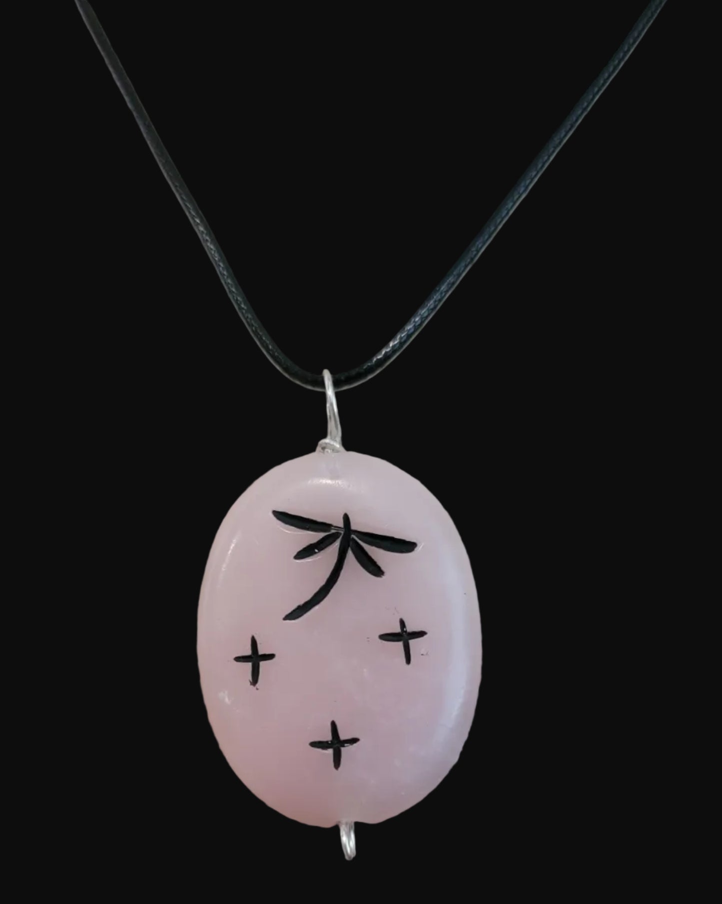 Beautiful Pink Calcite Zuni Corn Maiden Zuni Necklace