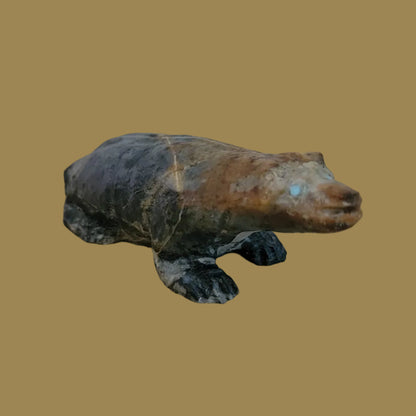 Picasso Marble Realistic Badger Zuni Fetish