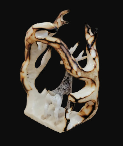 Sweet Antler Deer Under Antler Trellis Zuni Fetish