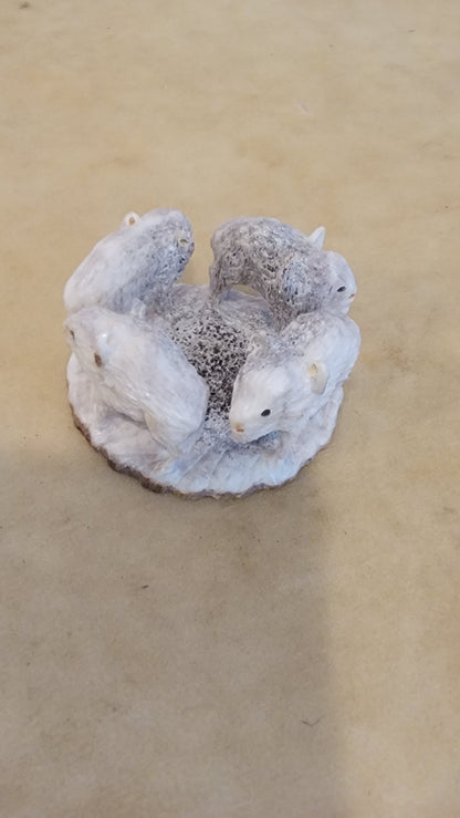 Antler Ring of Bison/Buffalo Zuni Fetish
