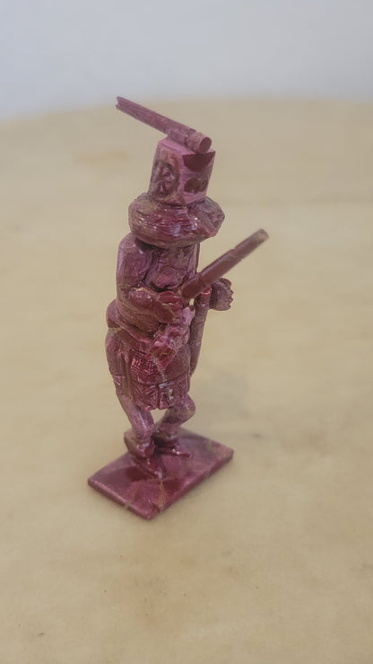 Bamboo Coral Zuni Whipper Kachina Zuni Fetish