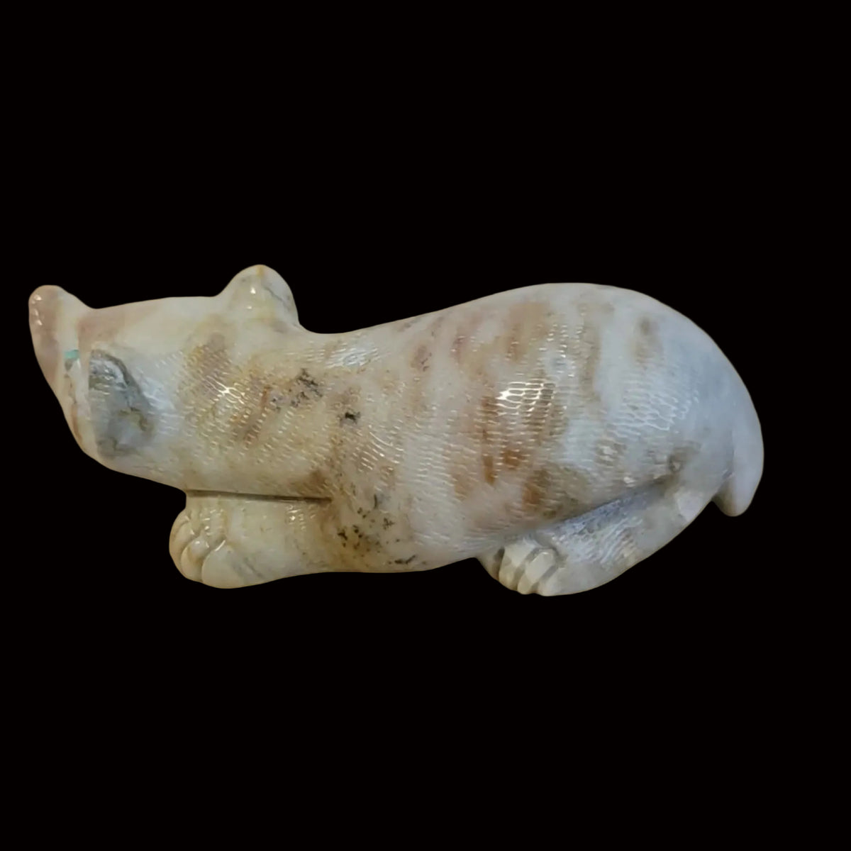 Picasso Marble Sweet Badger Zuni Fetish