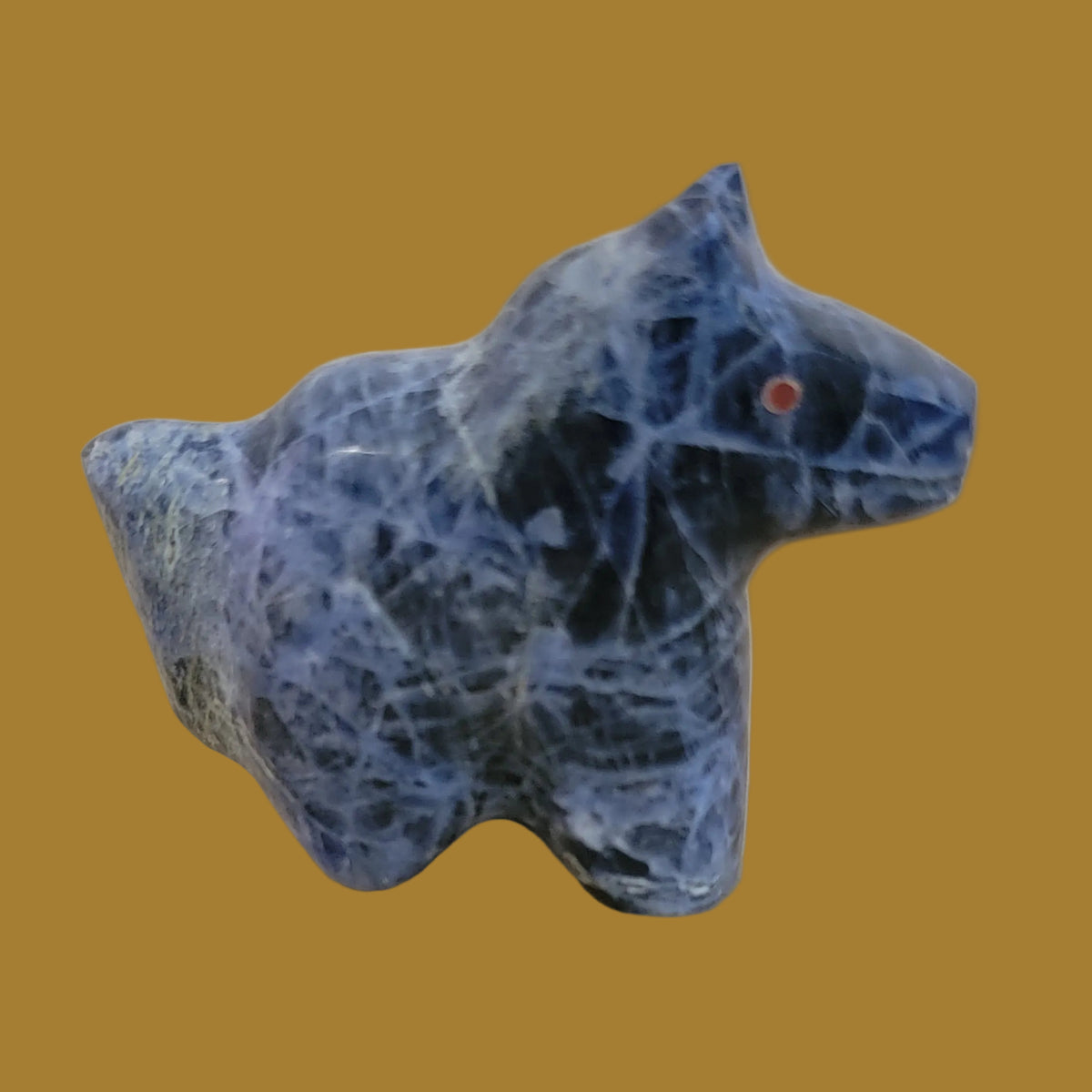 Sodalite Healing Horse Zuni Fetish