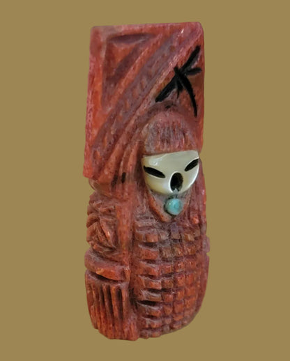 Apple Coral Zuni Harvest Maiden Zuni Fetish