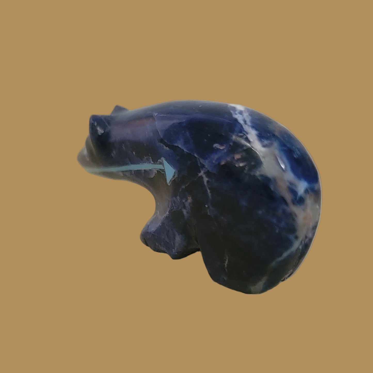 Cobalt Blue Sodalite Long Necked Zuni Fetish Bear