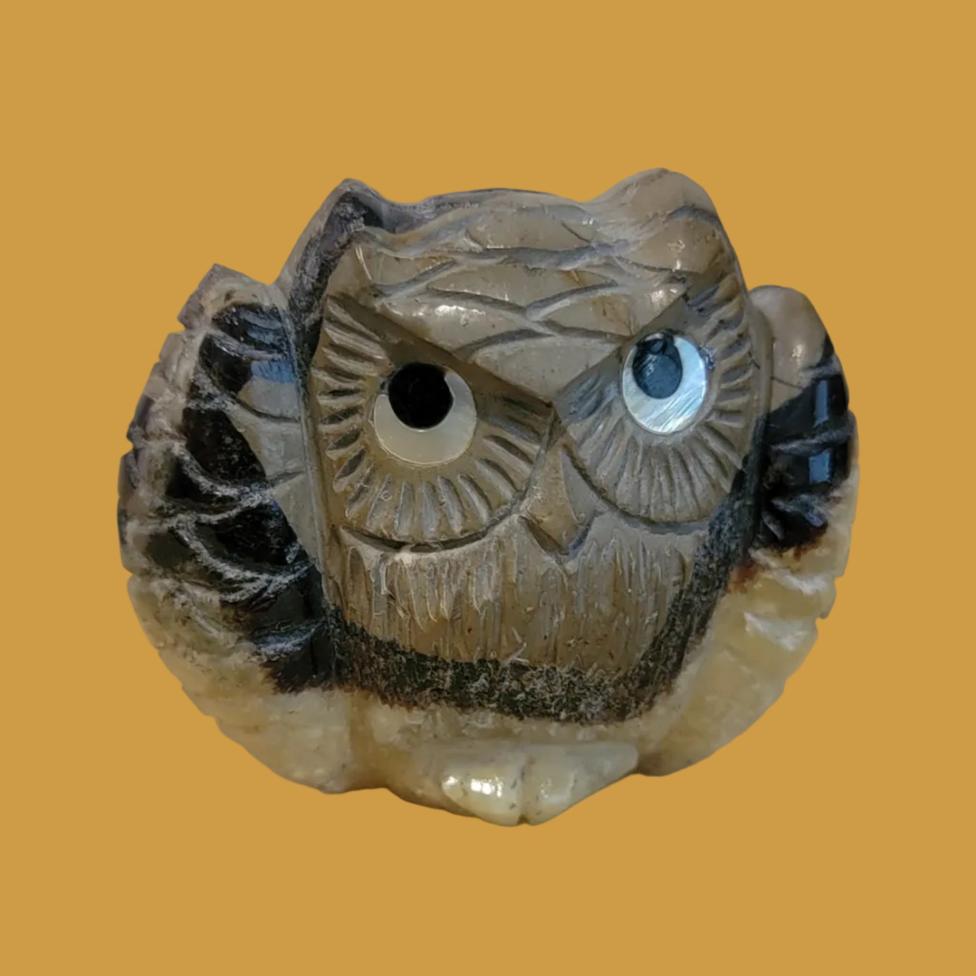 Septarian Nodule Hoot Owl Zuni Fetish