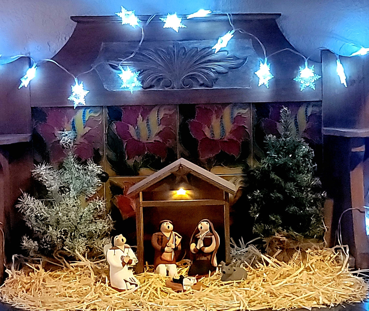 Joyce Lucero 4 Piece Jemez Pueblo Pottery Nativity Set