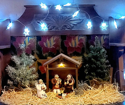 Joyce Lucero 4 Piece Jemez Pueblo Pottery Nativity Set