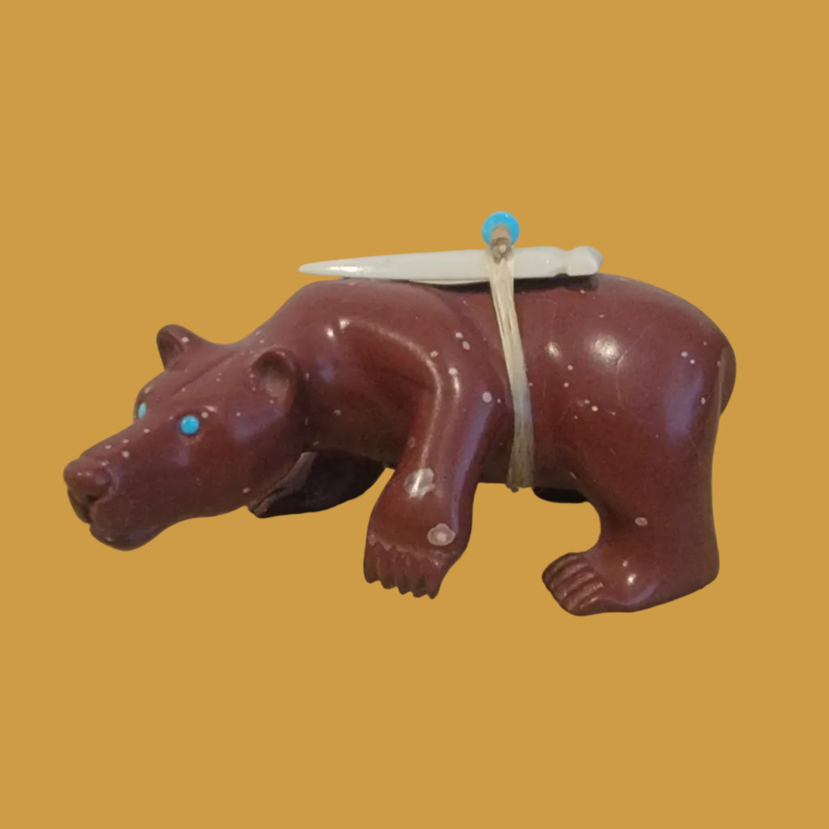 Pipestone Bear on the Prowl Zuni Fetish