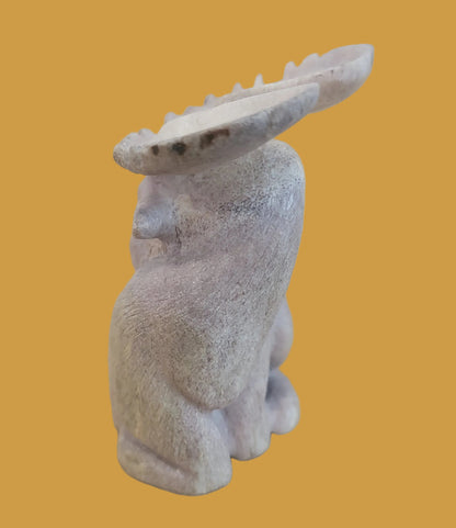 Unstoppable Sitting Antler Moose Zuni Fetish