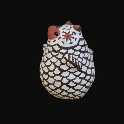 Traditional Miniature Zuni Owl Pueblo Pottery
