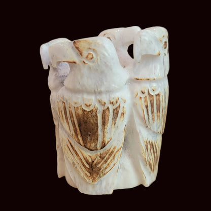Gathering of Four Antler Regal Eagles Zuni Fetish
