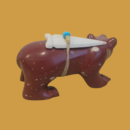 Pipestone Bear on the Prowl Zuni Fetish
