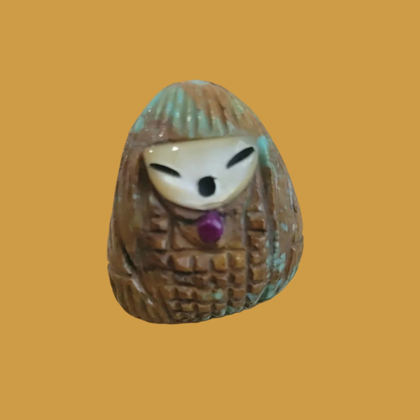 Mini Turquoise Zuni Corn Maiden Zuni Fetish