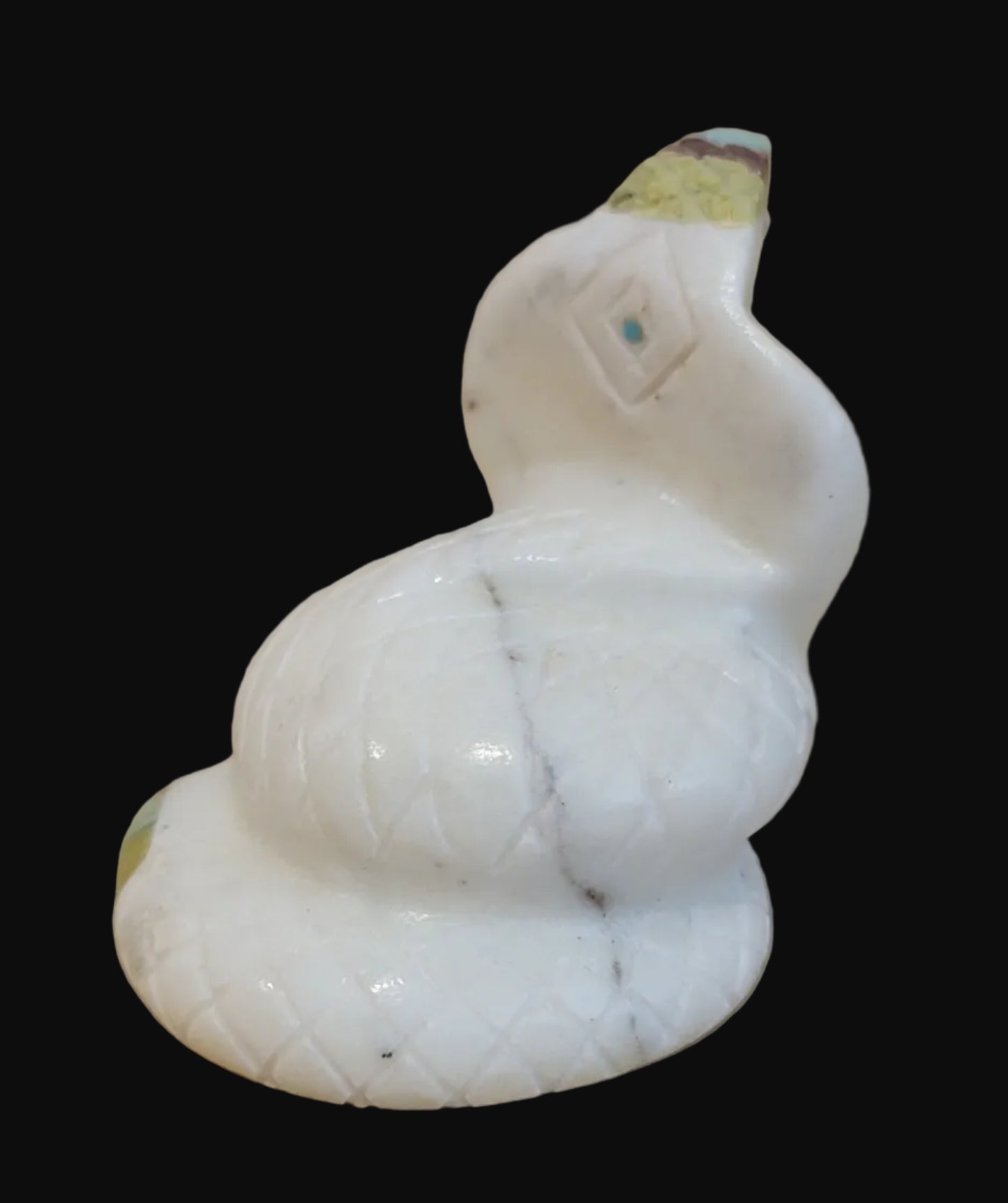 Fancy Hooded Cobra Snake Zuni Fetish