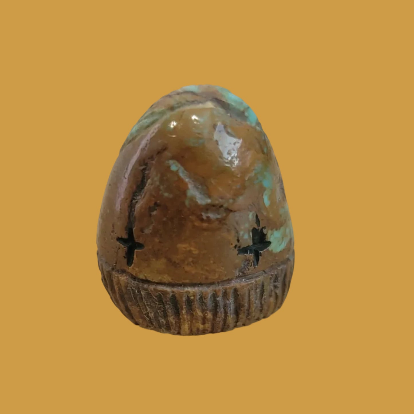 Mini Turquoise Zuni Corn Maiden Zuni Fetish