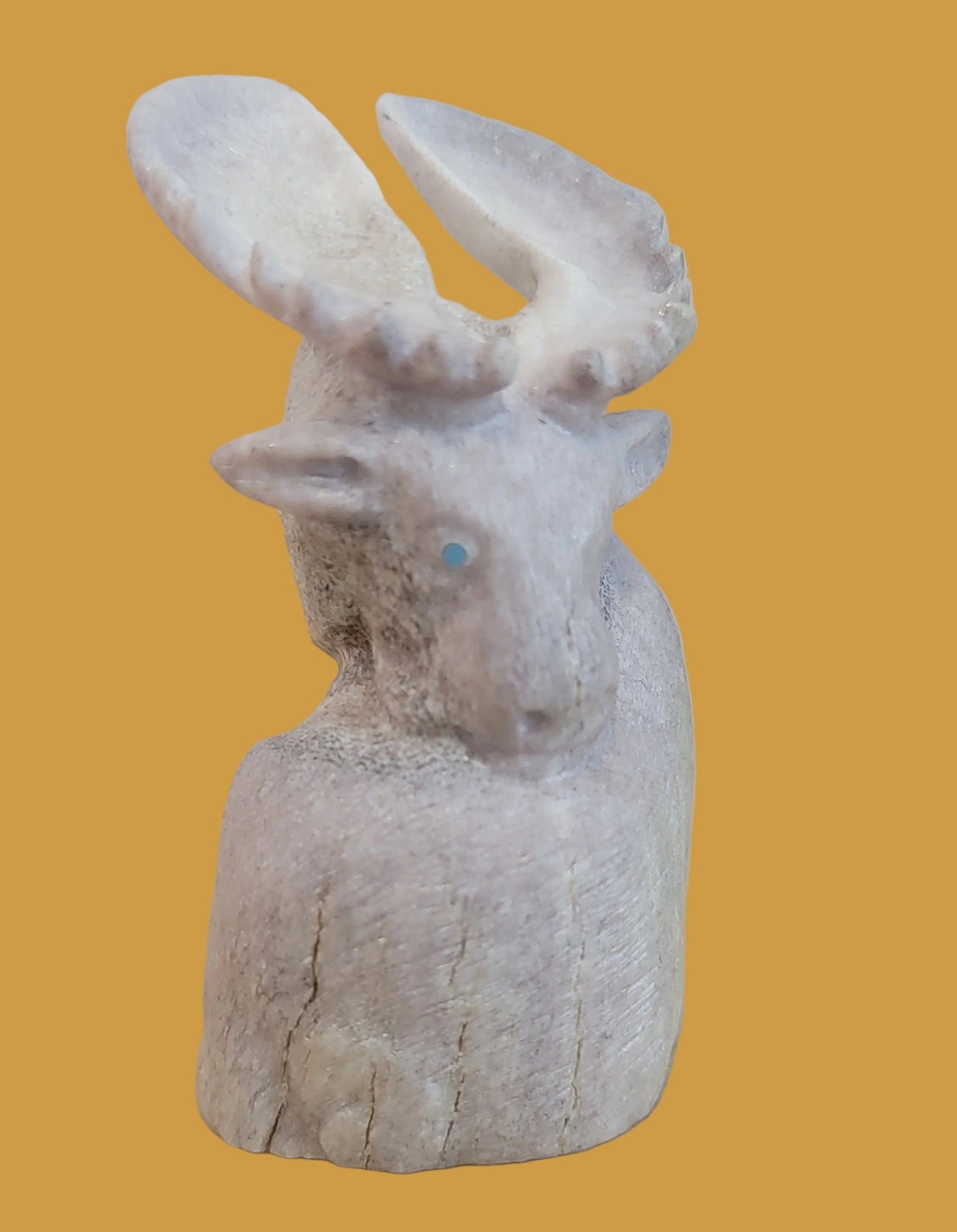 Unstoppable Sitting Antler Moose Zuni Fetish