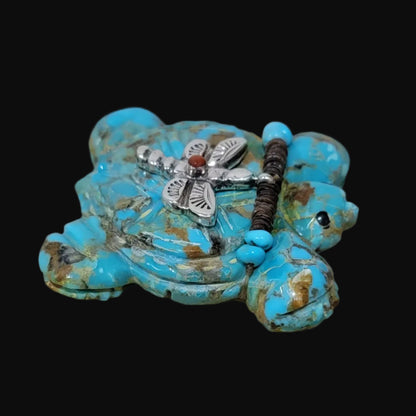 Turquoise Turtle "Symbol for Mother Earth" Zuni Fetish