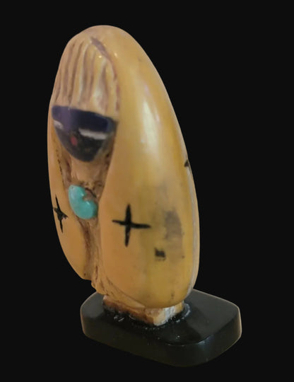 Picture Stone Jasper w/ Lapis Face Zuni Maiden Zuni Fetish