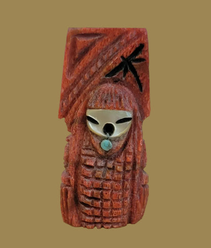 Apple Coral Zuni Harvest Maiden Zuni Fetish