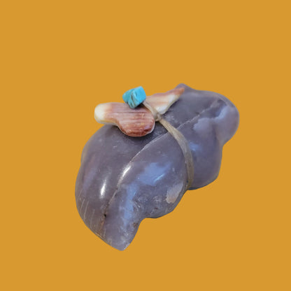 Fluorite Badger Zuni Fetish