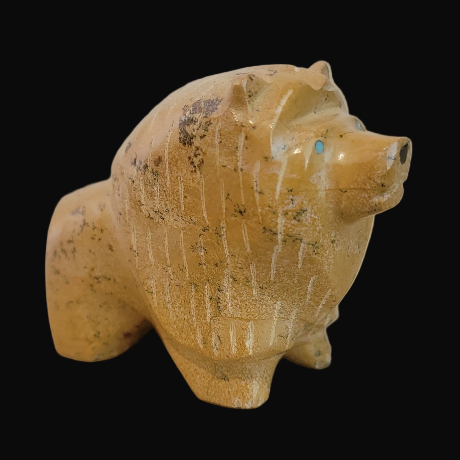 Travertine Leo Lion Zuni Fetish