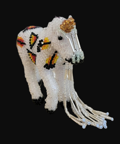 Fully Beaded Fancy Fantasy Zuni Unicorn Indian Beadwork
