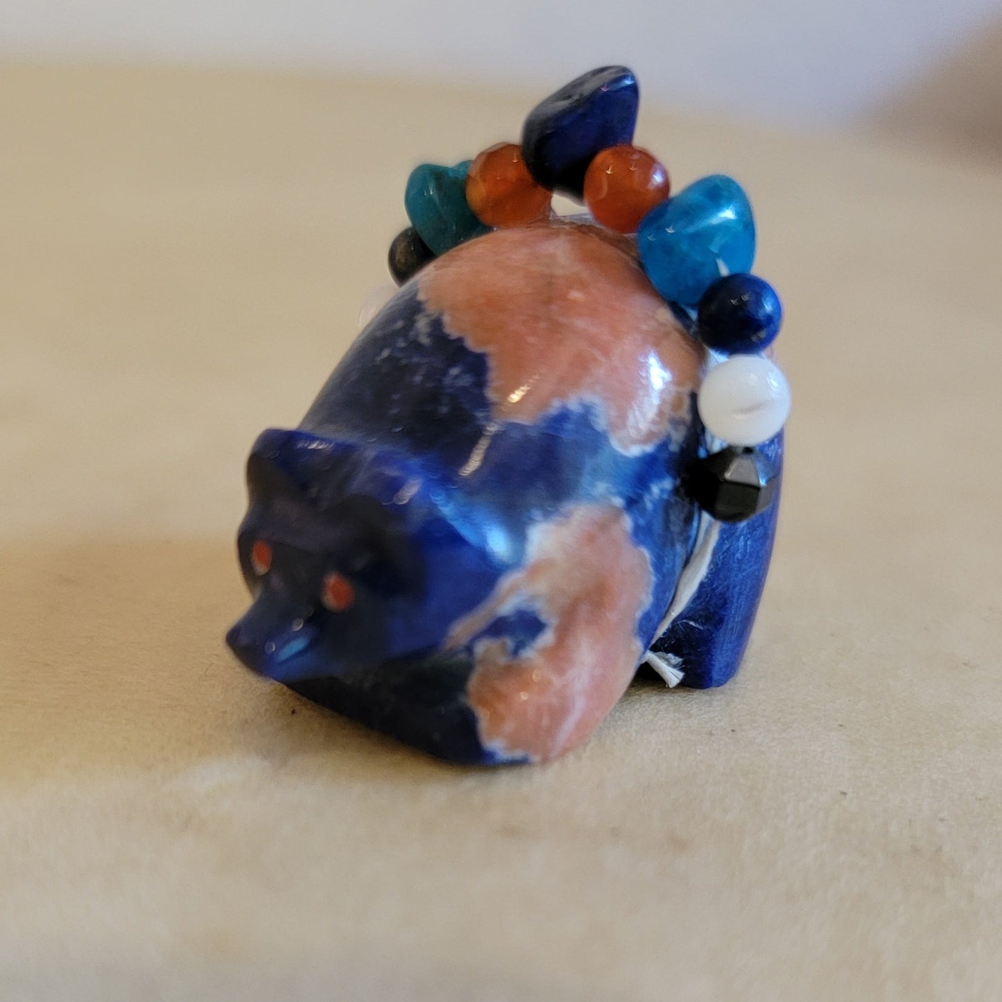 Fancy Sodalite Zuni Fetish Bear