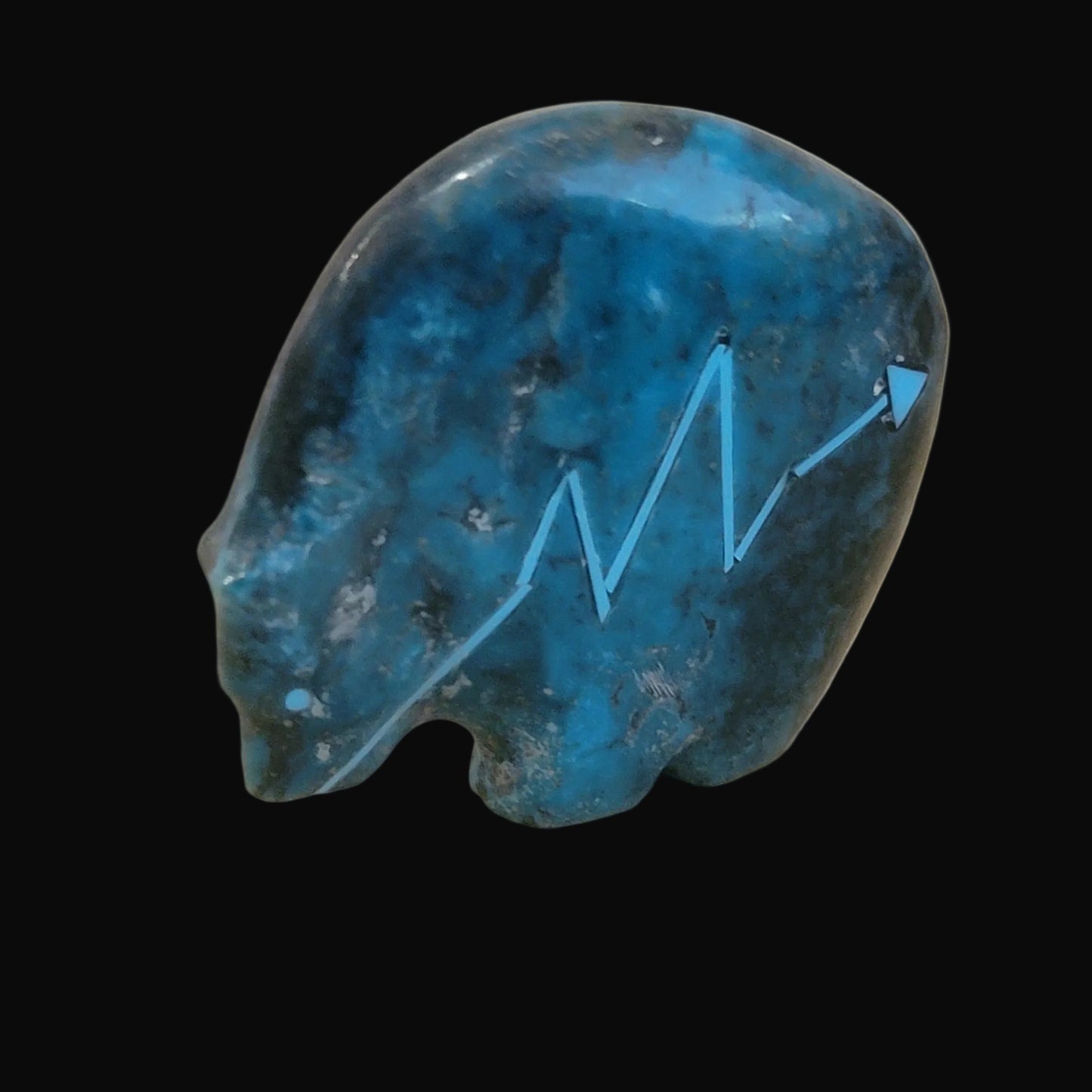 Classic Turquoise Medicine Bear Zuni Fetish