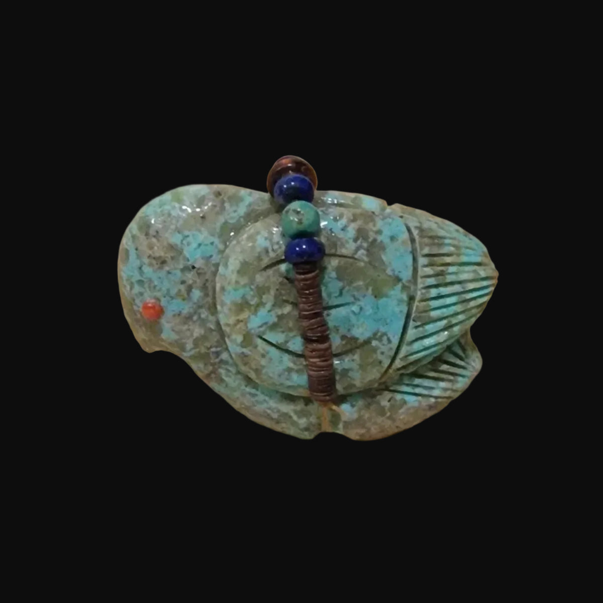 Beautiful Turquoise Messenger Bird Zuni Fetish
