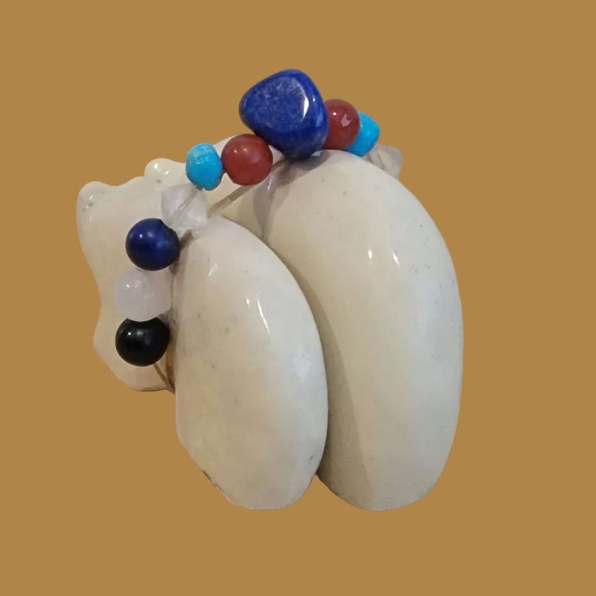 Double Serpentine Bears w/ Fancy Bundle Serpentine Zuni Fetish
