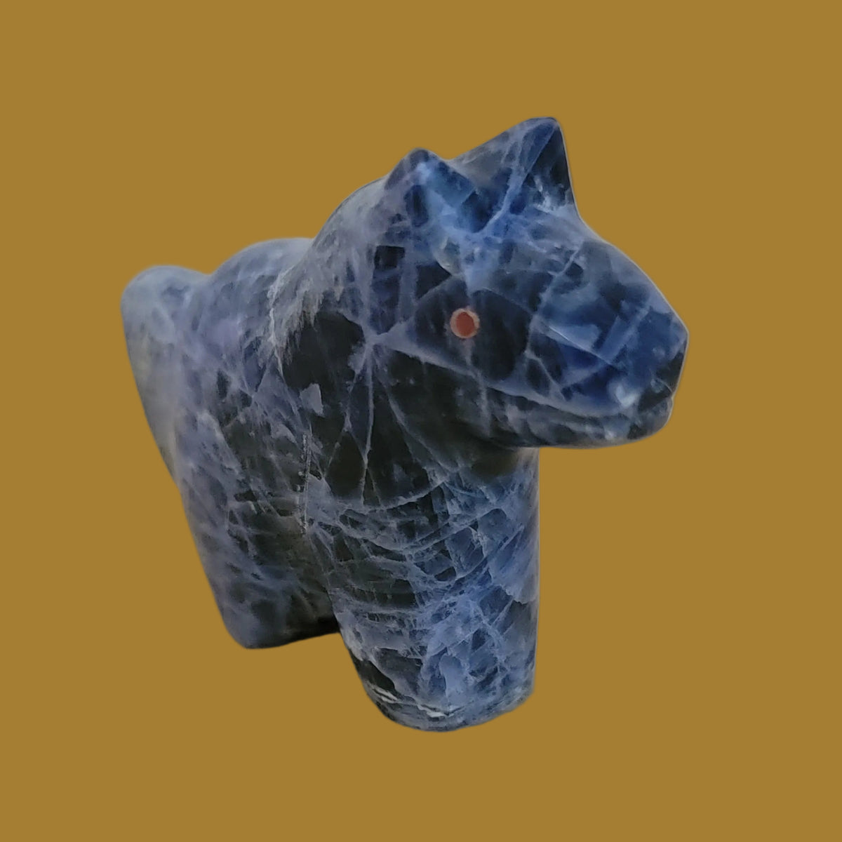 Sodalite Healing Horse Zuni Fetish