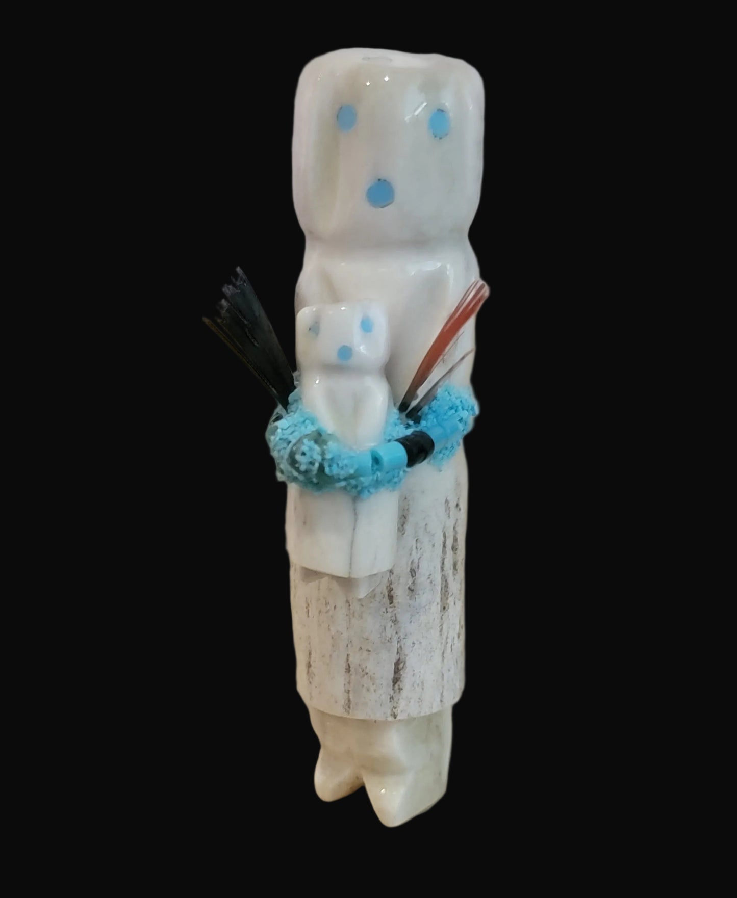 Double Antler Zuni Altar  Maidens Zuni Fetish