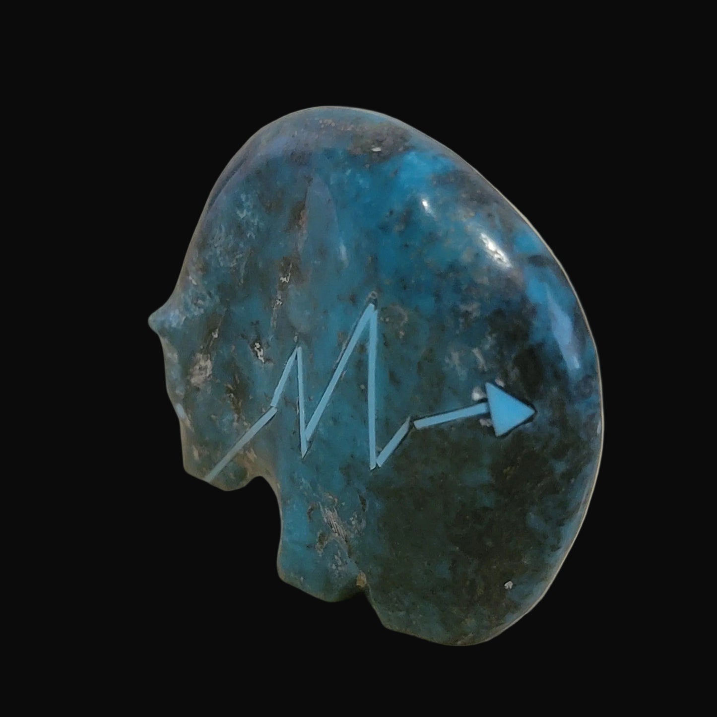 Classic Turquoise Medicine Bear Zuni Fetish