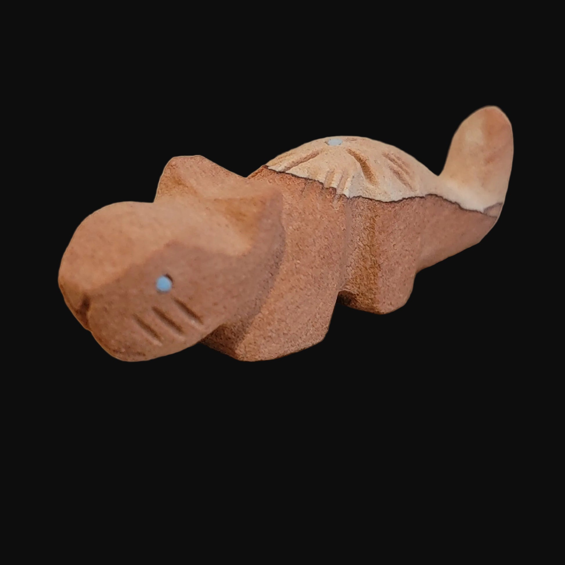 Sandstone Cougar on the Prowl Zuni Fetish
