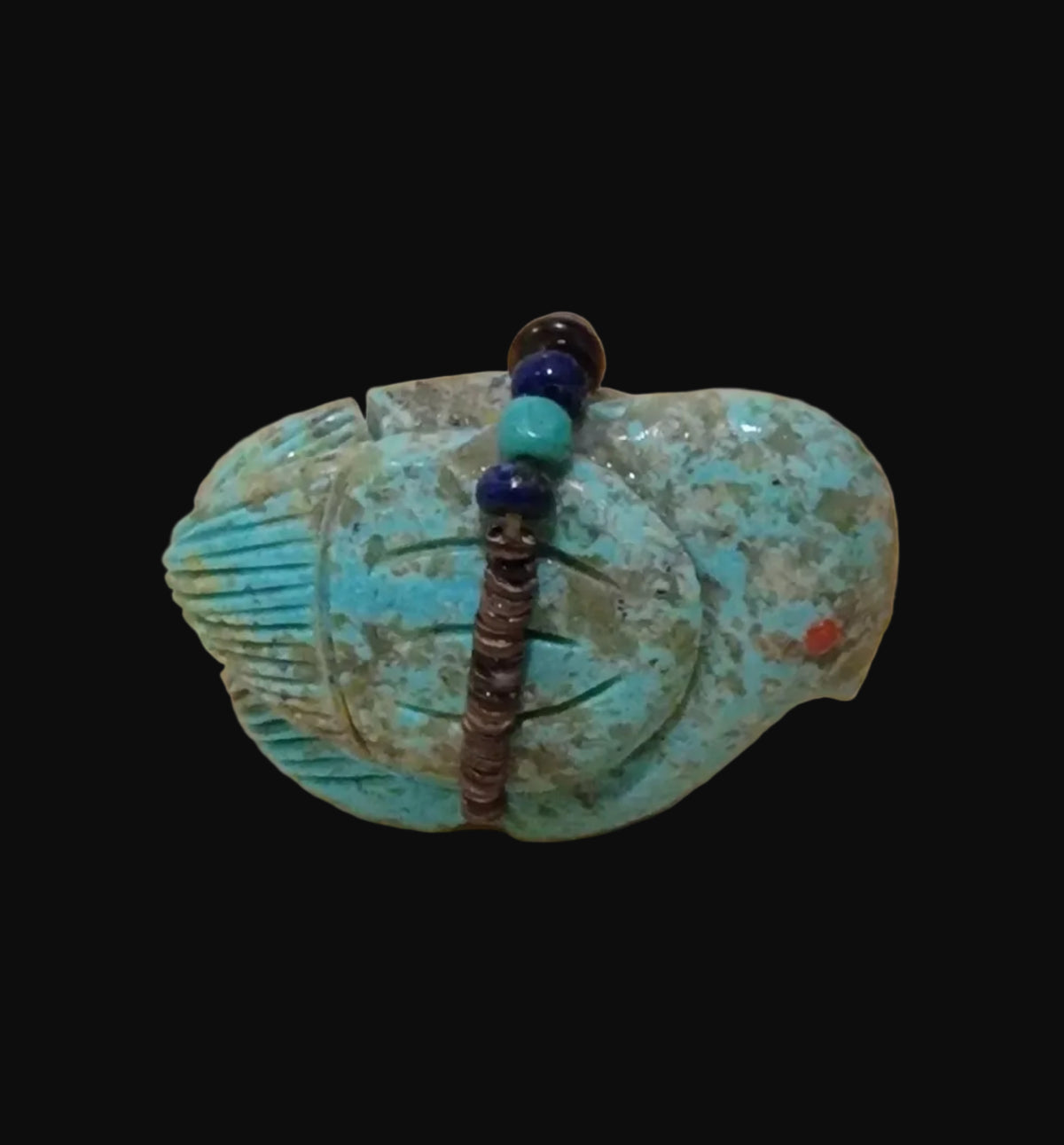Beautiful Turquoise Messenger Bird Zuni Fetish