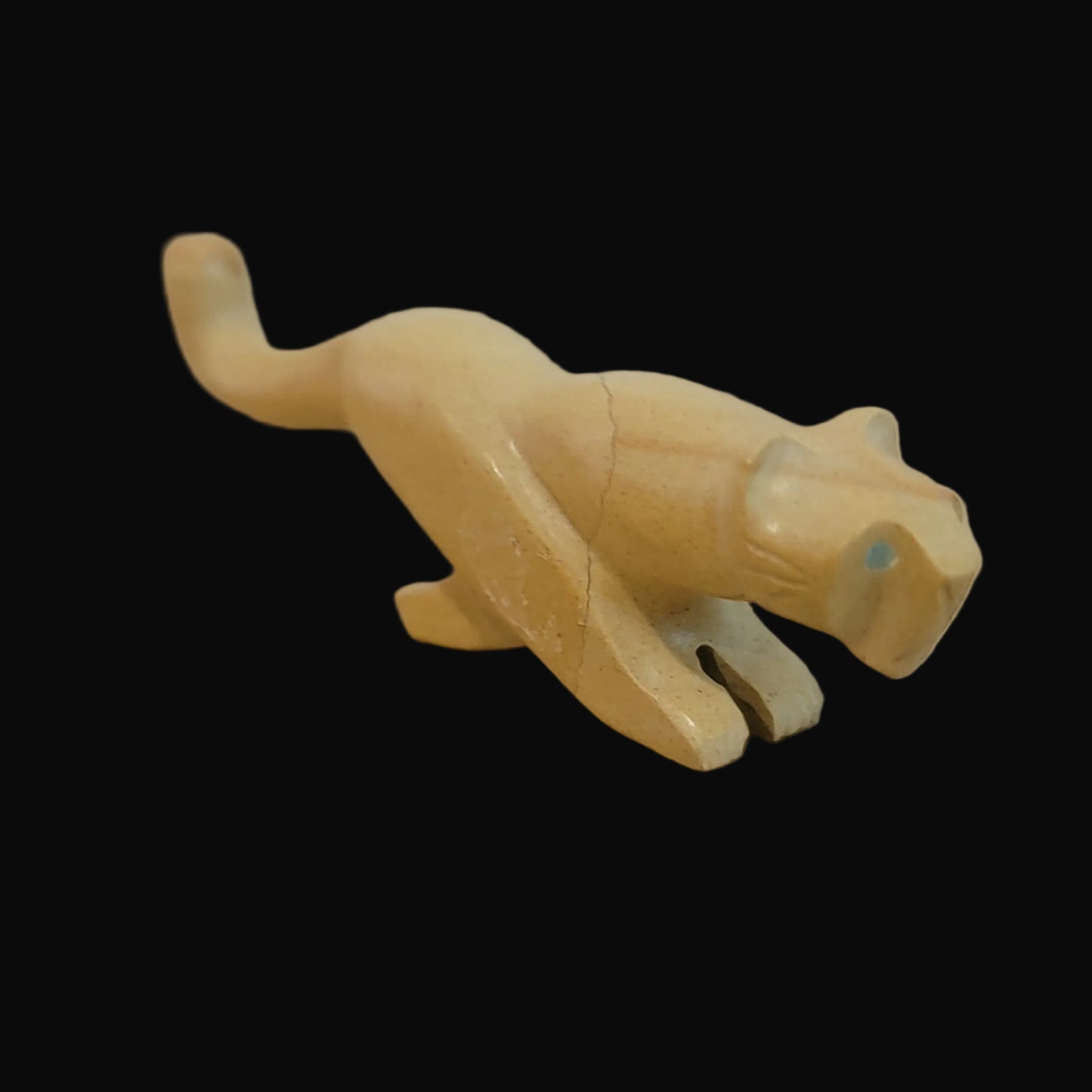 Jasper Mountain Lion on the Run Zuni Fetish