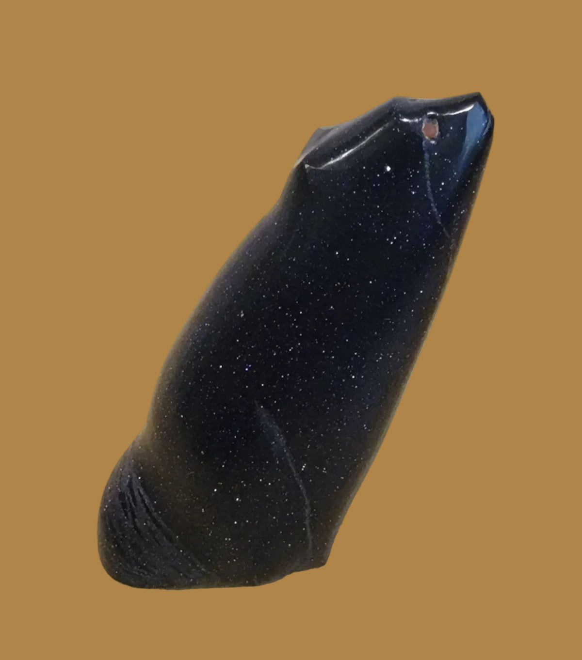 Blue Goldstone Coyote Zuni Fetish