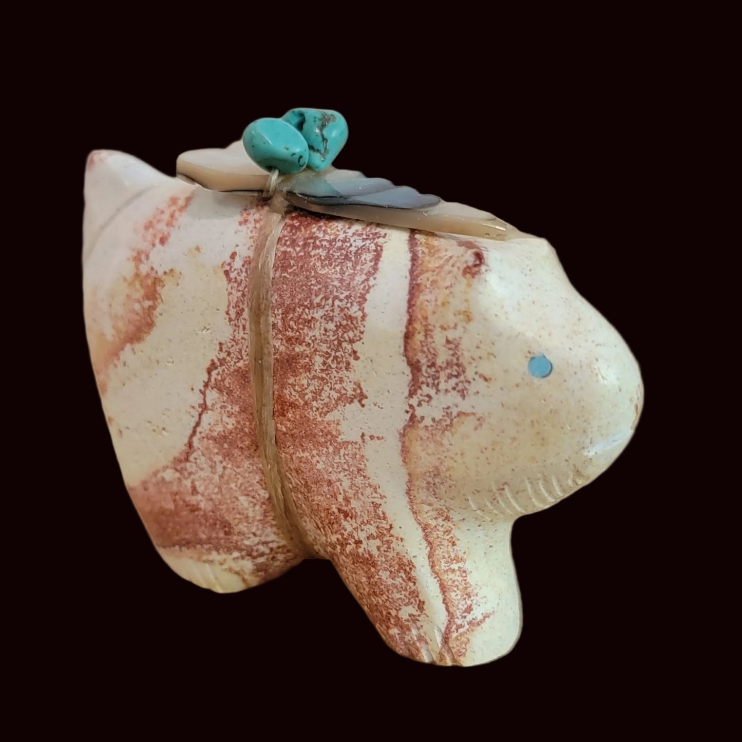 Sandstone Clairvoyant Bobcat Zuni Fetish