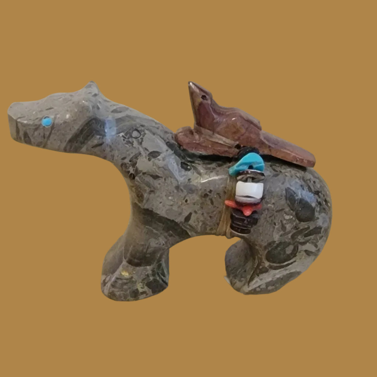 Rearing Back Fancy Heratlined Horse w/Messenger Bird Pack