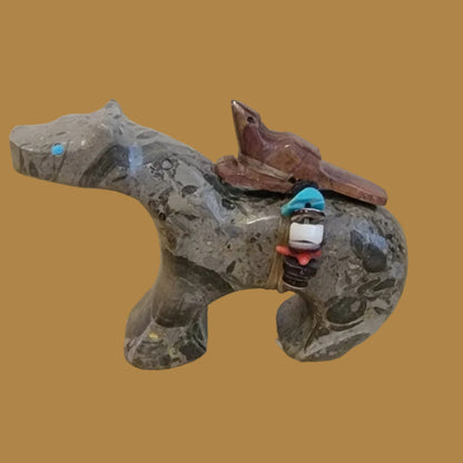 Rearing Back Fancy Heratlined Horse w/Messenger Bird Pack