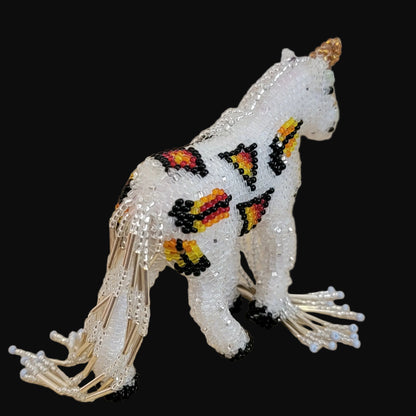 Fully Beaded Fancy Fantasy Zuni Unicorn Indian Beadwork