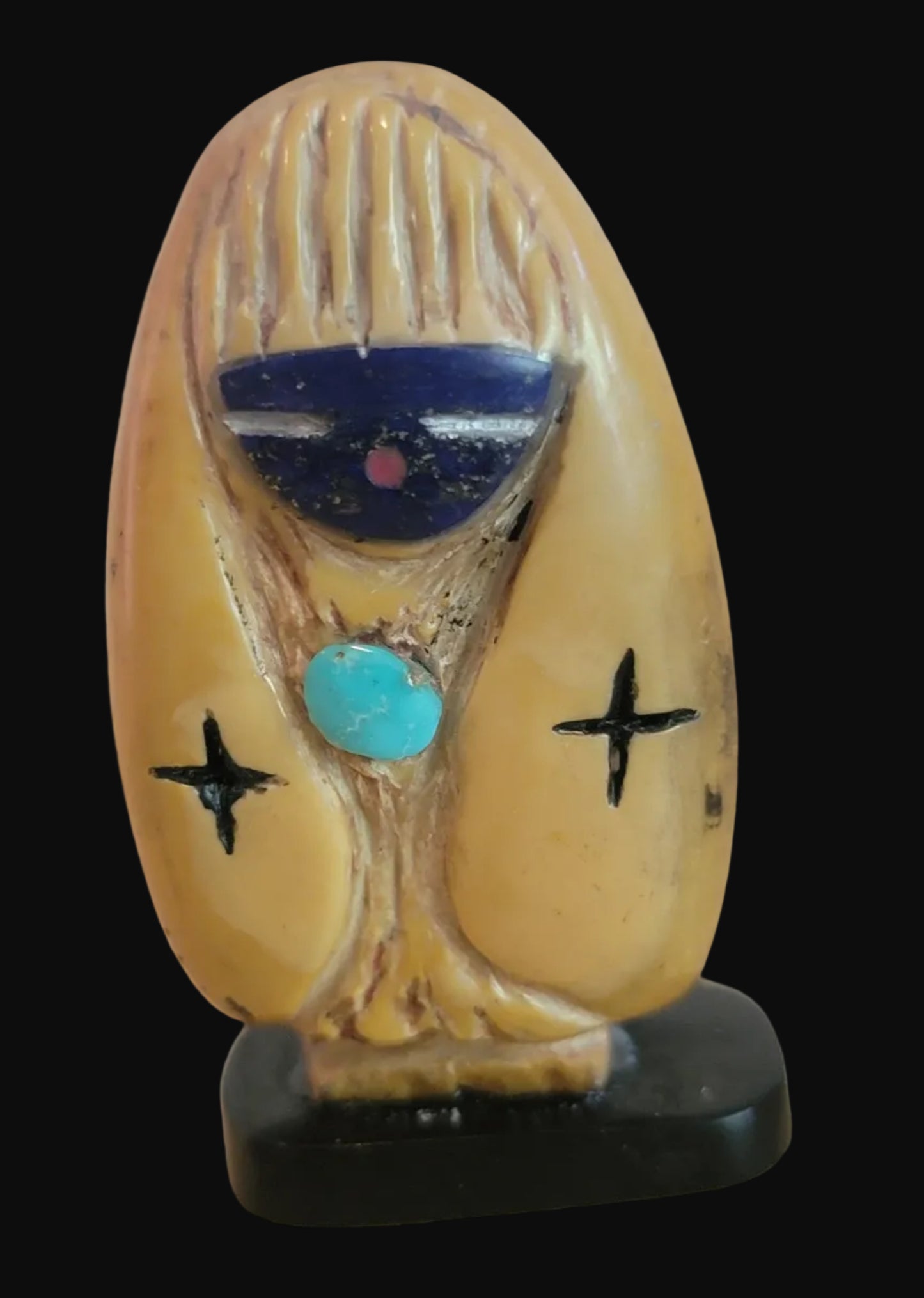 Picture Stone Jasper w/ Lapis Face Zuni Maiden Zuni Fetish